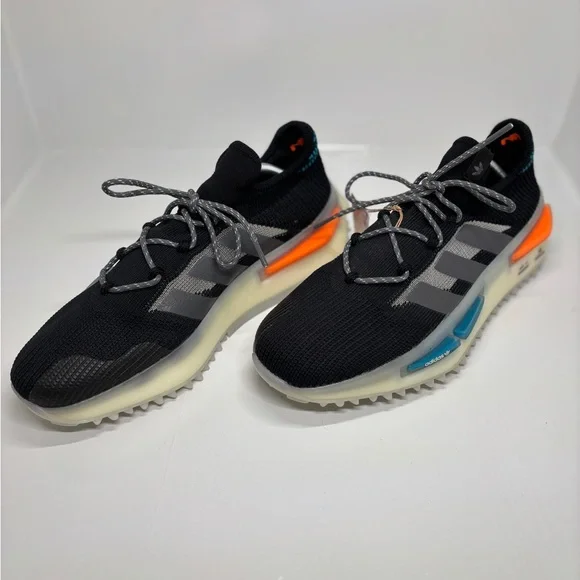 Adidas NMD S1 Sneakers Black Orange Teal Men’s US 11.5 IF3092 Lifestyle Shoes - Picture 5 of 16